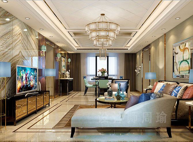 草逼视频黄片世纪江尚三室两厅168平装修设计效果欣赏